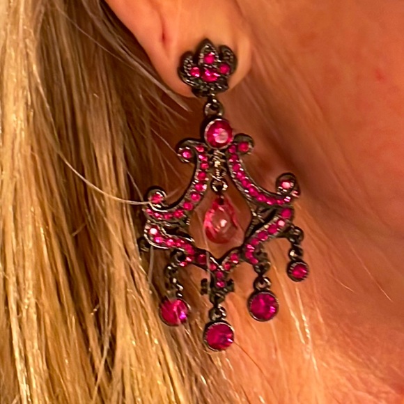 Vintage Joan Rivers Chandelier earrings - Picture 11 of 11